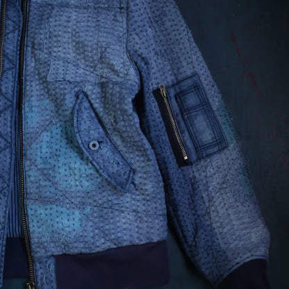 Boro sashiko MA-1 jacket