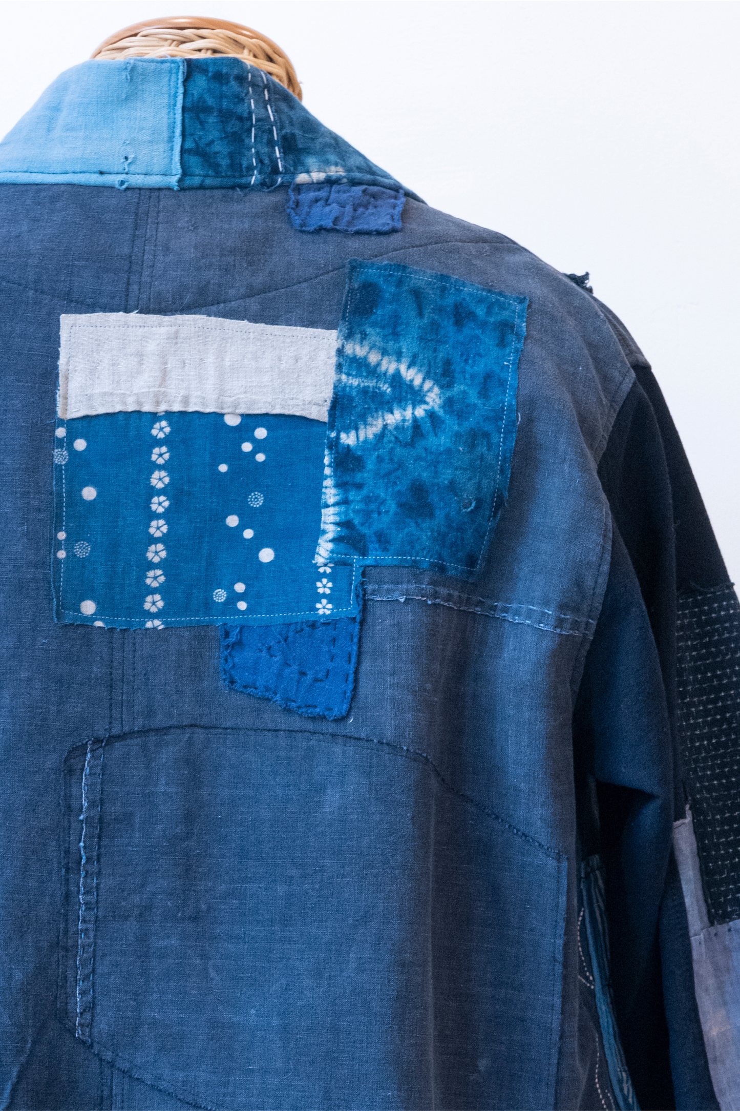 Haori Jacket L 藍花-Aika