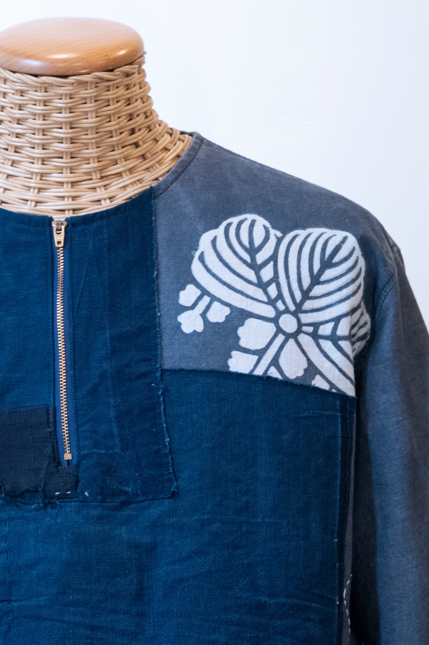 Boro pullover shirt 残菊-Zangiku