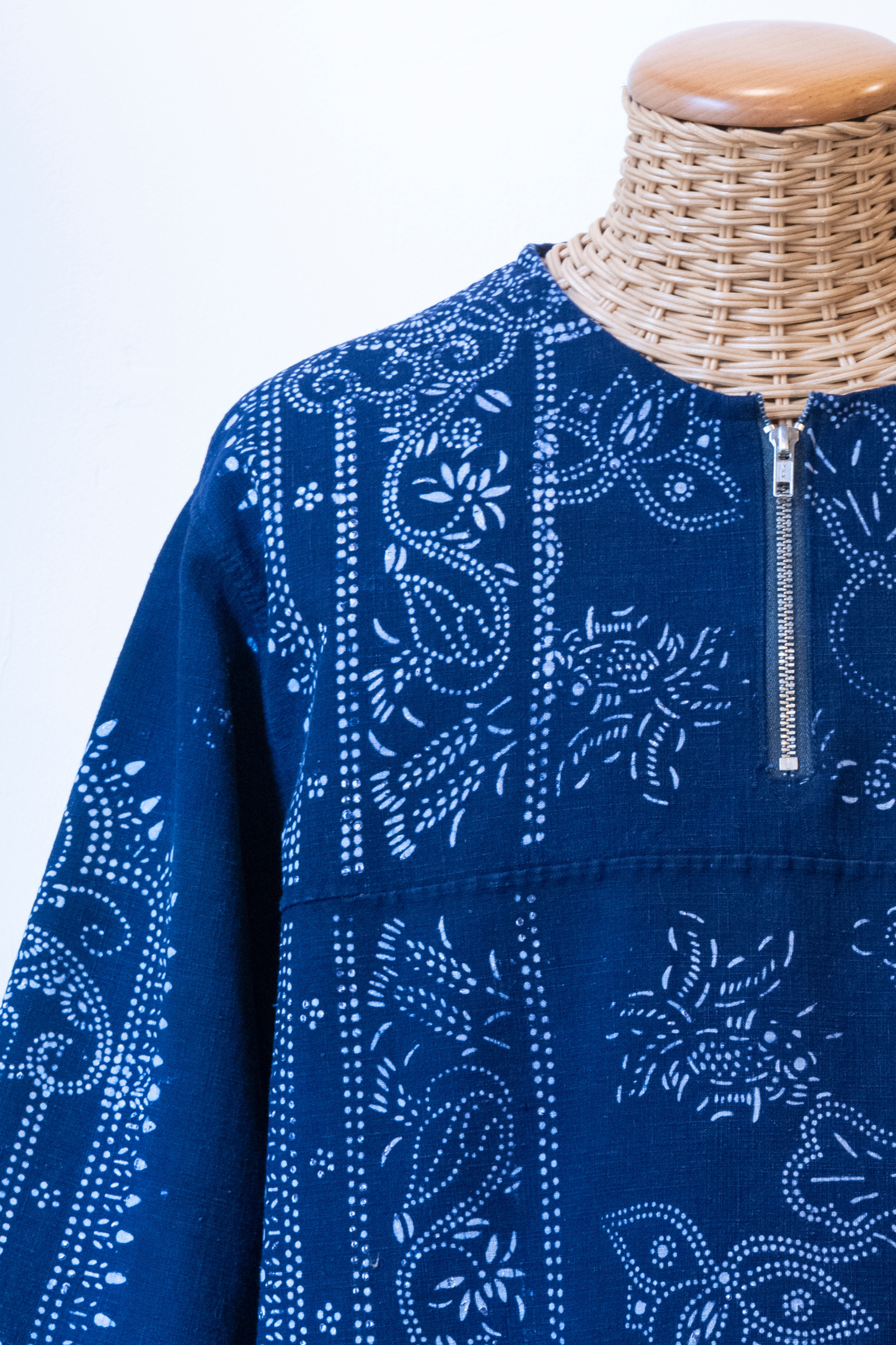 Boro pullover shirt 藍紋-Aimon