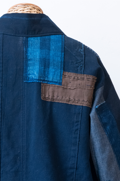 Haori Jacket XL 藍茶-Aicha