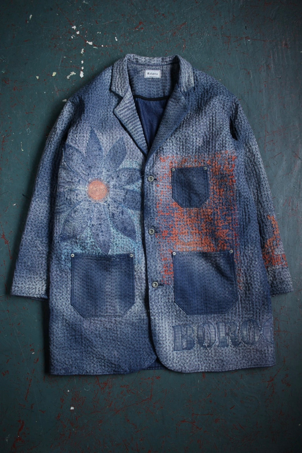 Boroganism flower long Jacket