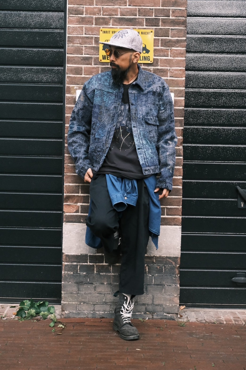 Boro sashiko baseball cap