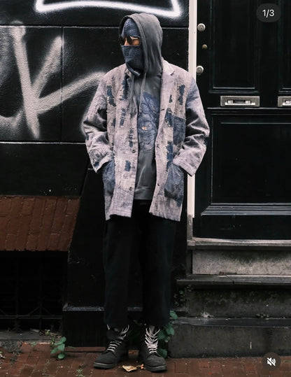 Boro sashiko balaclava