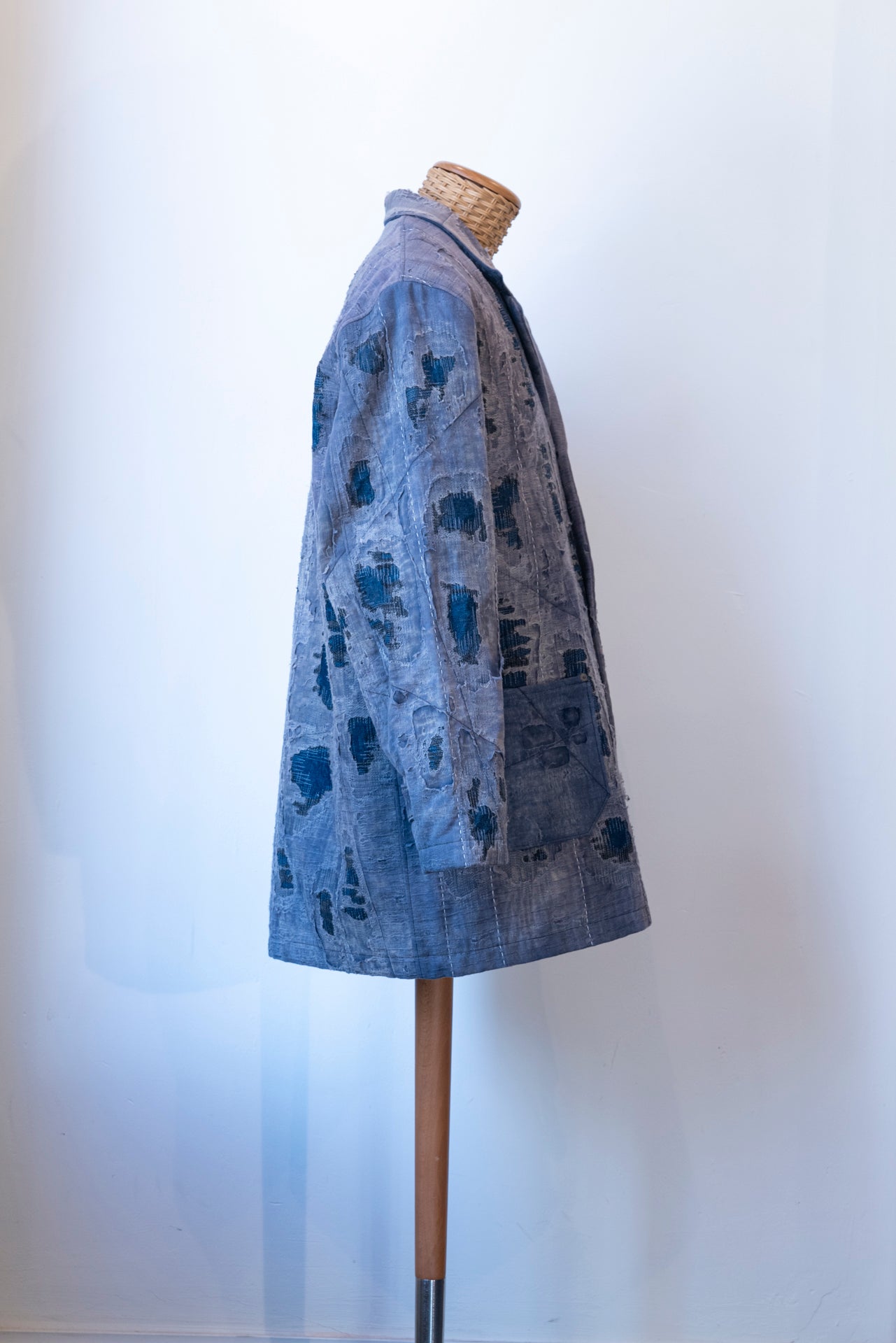 Boro denim coat