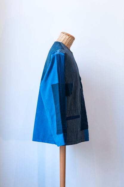 Boro pullover shirt 継縞-Tsugijima