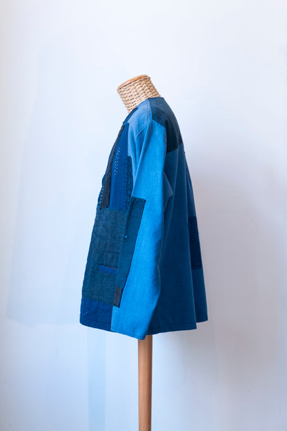 Boro pullover shirt 継縞-Tsugijima