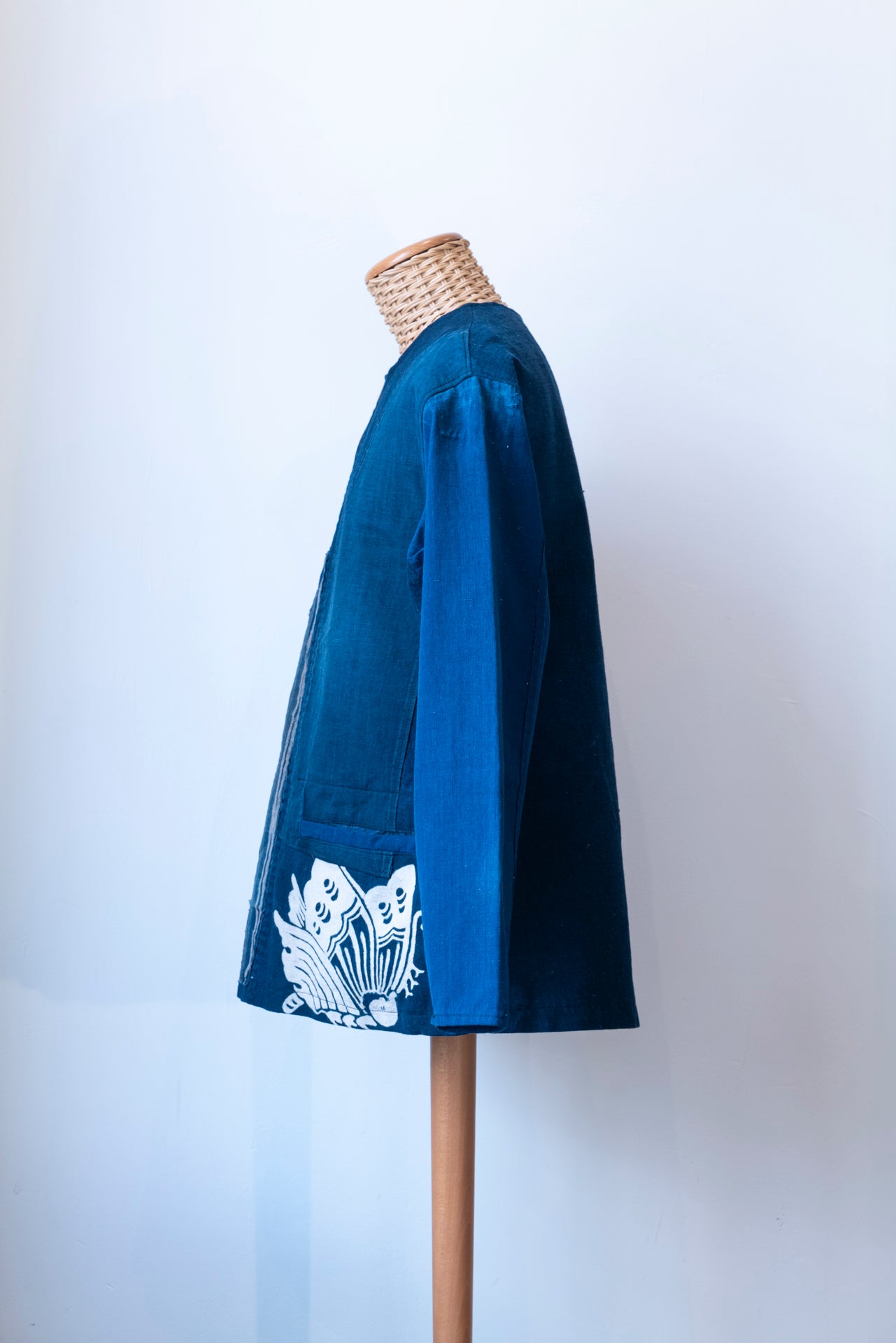 Boro pullover shirt 藍蝶-Aichō