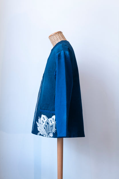 Boro pullover shirt 藍蝶-Aichō