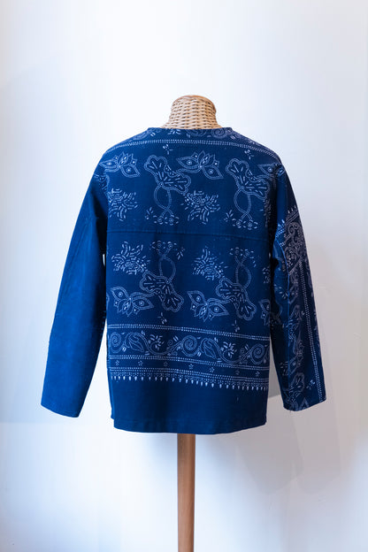 Boro pullover shirt 藍紋-Aimon