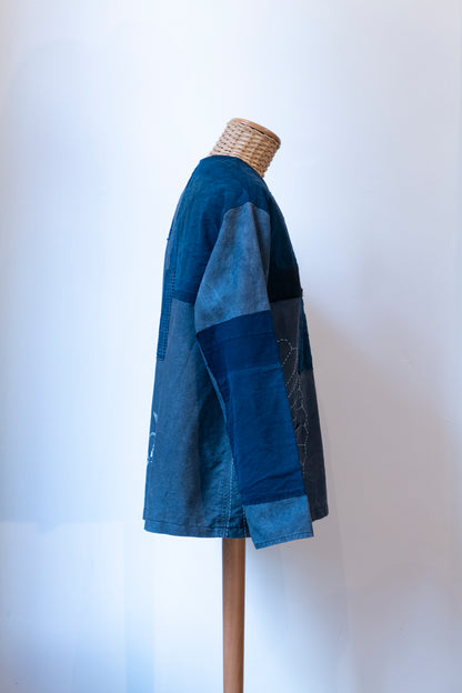 Boro pullover shirt 残菊-Zangiku