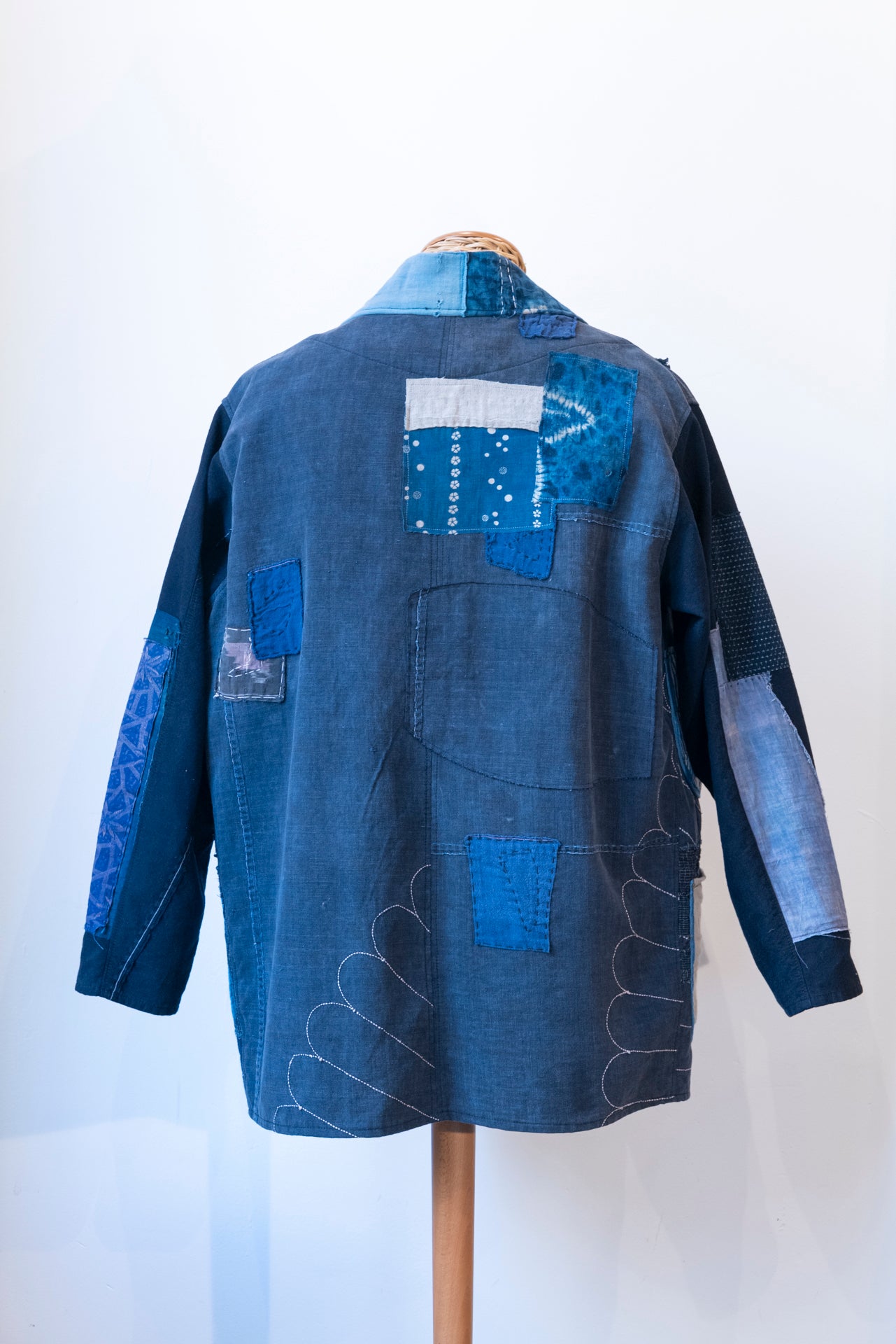 Haori Jacket L 藍花-Aika