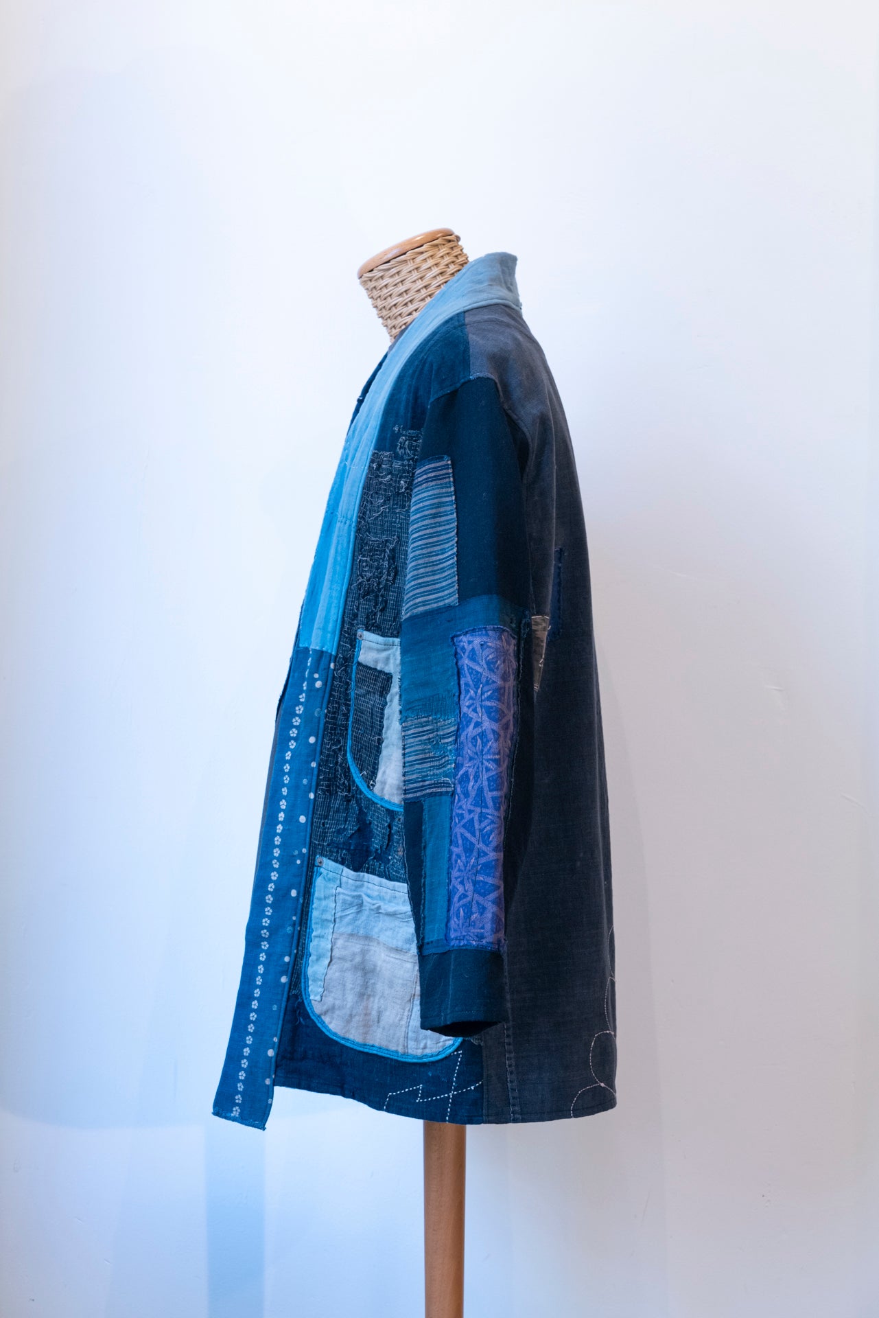 Haori Jacket L 藍花-Aika