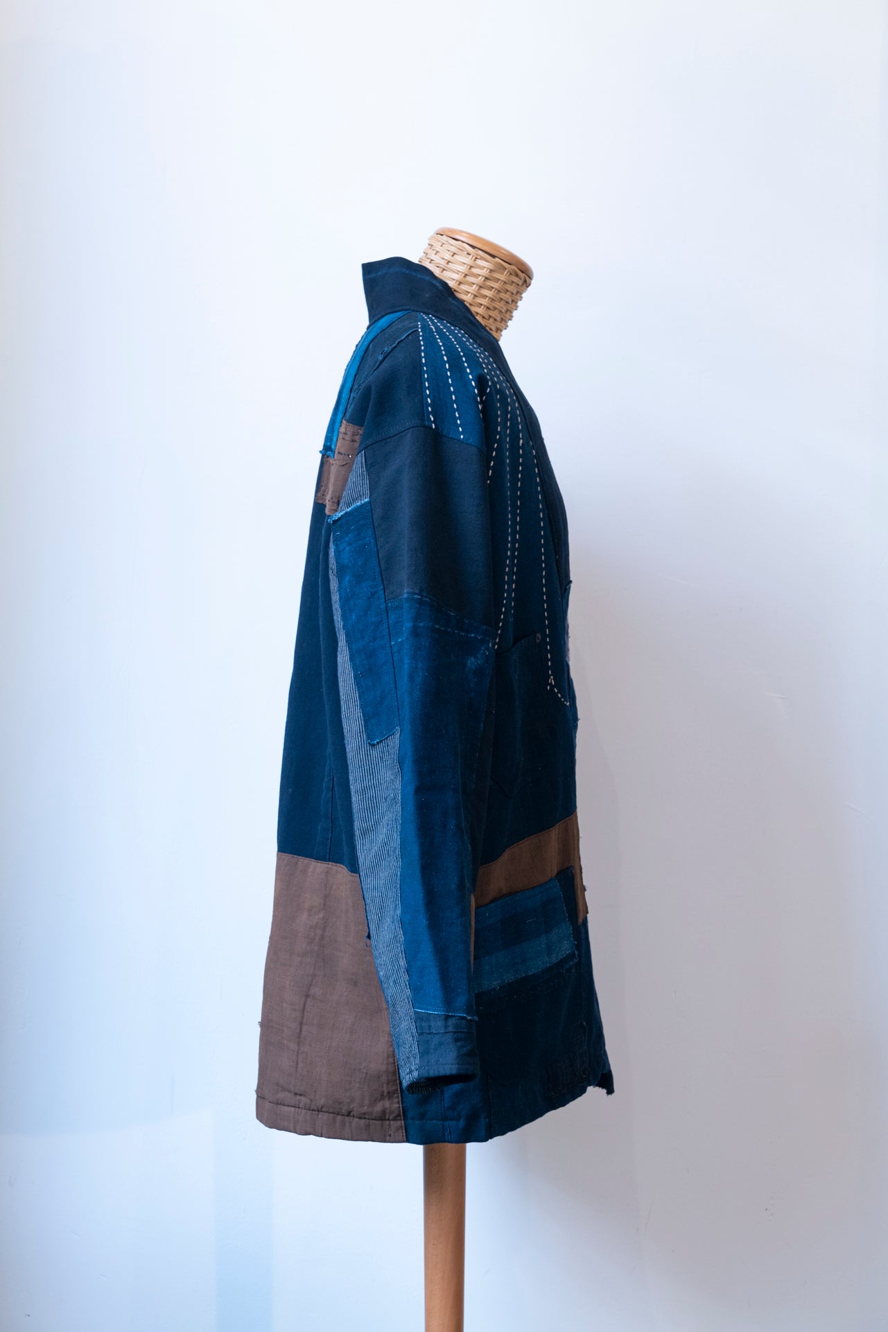 Haori Jacket XL 藍茶-Aicha